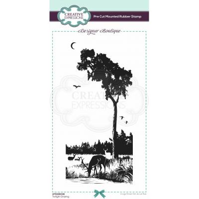 Creative Expressions Rubber Stamp - Twilight Grazing